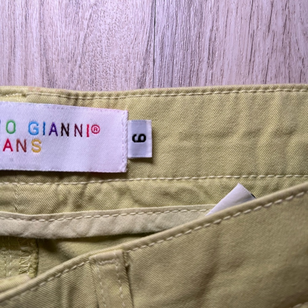 Fabrizio Gianni Lime Green Straight-Leg Pants Size 6 - Picture 12 of 13